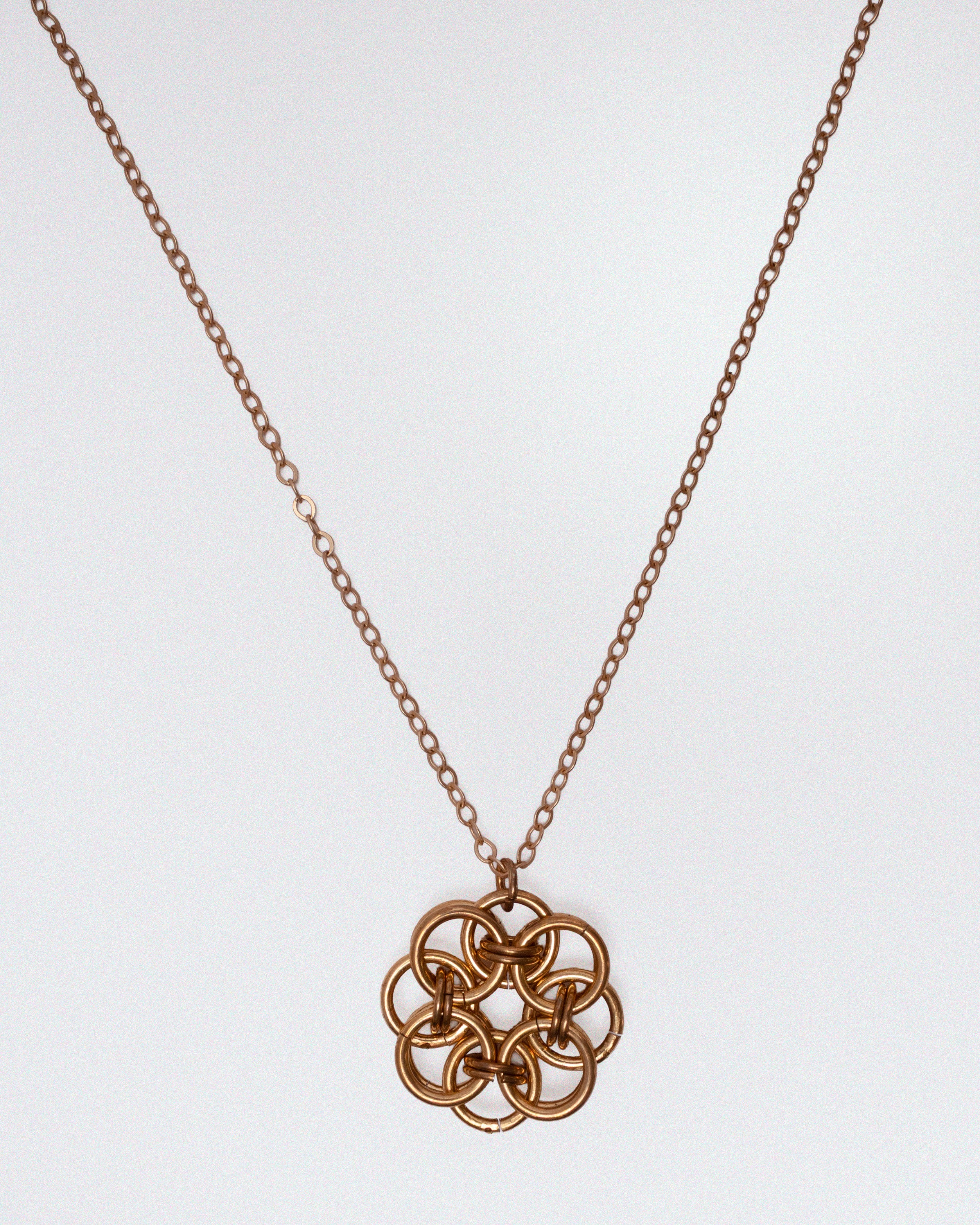 Bronze Flower of Life Necklace